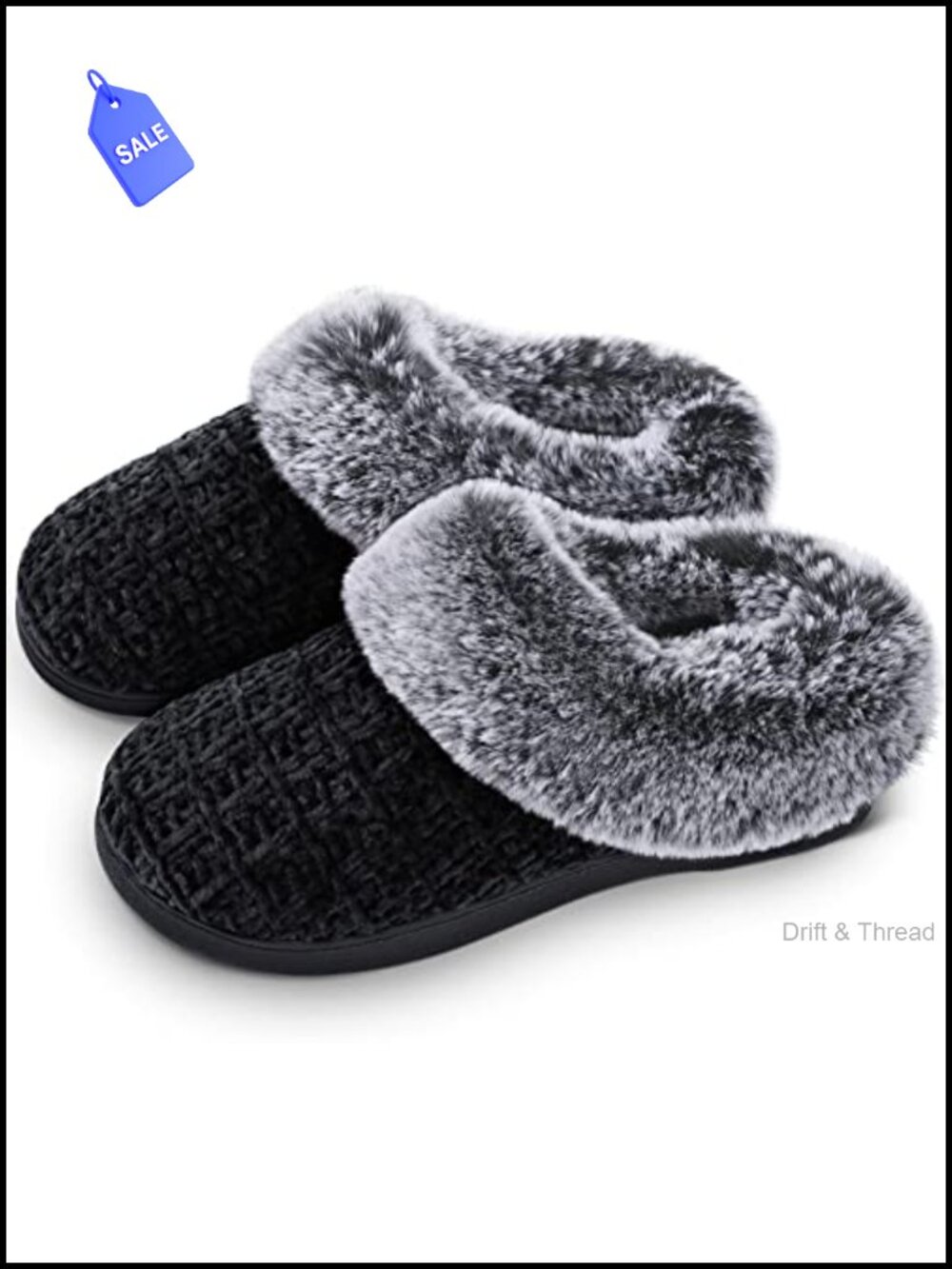 Women's Memory Foam Mocc Faux Fur Lining Slip On House Shoes